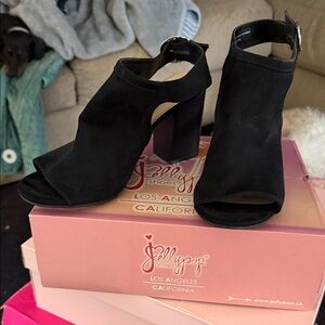 a new day Black Open-Toe Heels